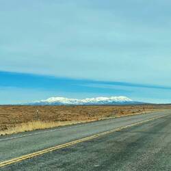 Snowcapped hills are always breathtaking