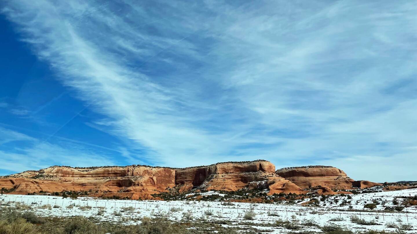 On our way to Moab, Utah