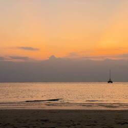 Sunset at Phra nang beach