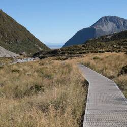 Hooker Valley Track - sonst extrem überlaufen, wir haben Ruhe