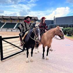 Gauchos as we arrive at the event