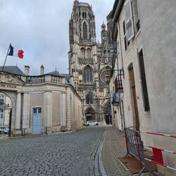 Blick auf die Kathedrale St Etienne