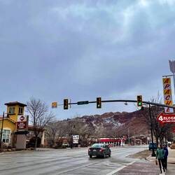 Moab isn't anything like we expected, the highway runs right through the township