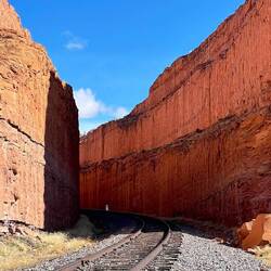 The train track you have to cross
