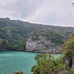 The salt water lagoon.