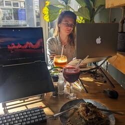 Our work setups. Ergonomy is very important!