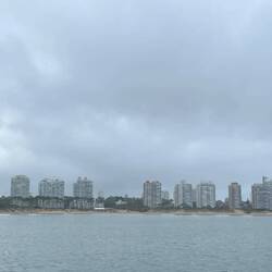 View of the large number of high rise buildings here