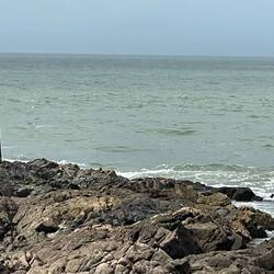 If you look close you can see the color change in the water (Ocean on the right)