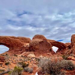 The view of the 2 windows from the carpark