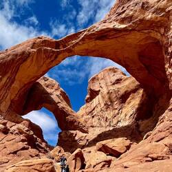 The people in the foreground gives an idea of how huge these arches are