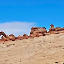 Zoomed up photo of Delicate Arch