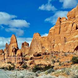 The road goes so close to all the sights