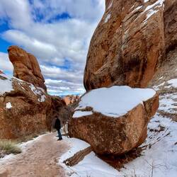 As you can see the rock is quite large