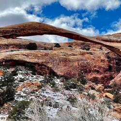 We walked and walked and walked and couldn't see the arch until we were right there