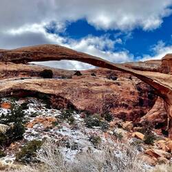 They don't expect this arch to last much longer, it has thinned a lot over the years