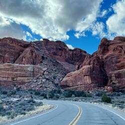 The road out of the park
