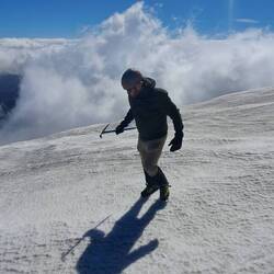 Auch wenn der Wind und die Kälte hier einem doch zu schaffen machen.