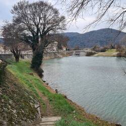 An einem Nebenarm der Rhone