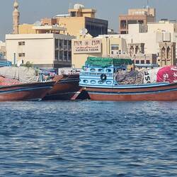 Iranian Dhows loading everything they need