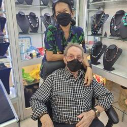 The artists, a father-daughter team. So sweet!