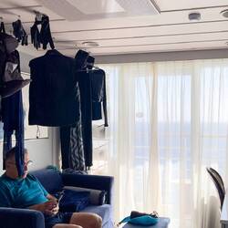 Our drying station ... used only for special items — Aboard Insignia.