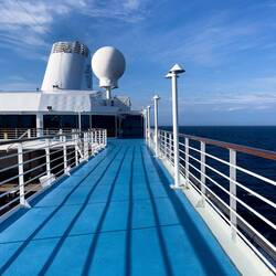 A great morning for a walk on deck 10 ... sunny and warm, but not too warm.