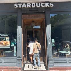 Why post Starbucks? Because for $790= $2 US for a CAPPUCINO and a PASTRY. The exchange rat