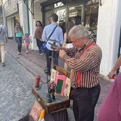 Didnt I see you last night at the event? Today working the street fare