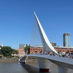 Woman's Bridge Puente de la Mujer- does it look like 2 people doing TANGO?
