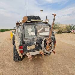 This is what a car looks like when it spends its life off-roading near a salty lake. RUST!