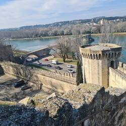 Blick auf die Stadtmauer
