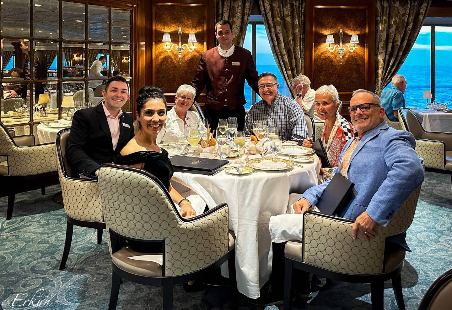 A delightful dinner hosted by Casey & Robbie — Aboard Insignia.