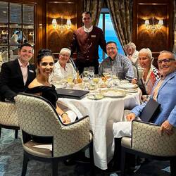 A delightful dinner hosted by Casey & Robbie — Aboard Insignia.