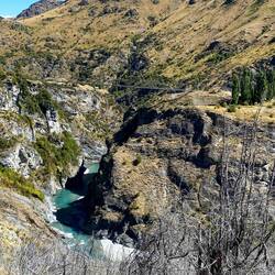 Das war mal die höchste Bungee Jumping Brücke Neuseelands. 🙈