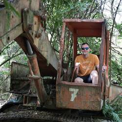 Christian durfte noch Bagger fahren...