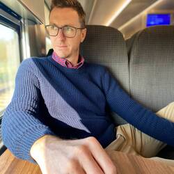 My European husband. Gets mistaken often for a local (until he opens his mouth)