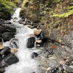 Und immer wieder ein rauschender Gebirgsbach