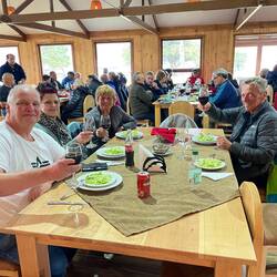 Unser Fünfertisch. Daniela fotografiert.