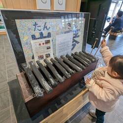 Charbon Kishu-Binchotan. Le xylophone est en charbon et a un bon son, c'est étonnant.