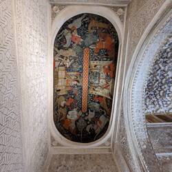 A painted ceiling added by the Christian Monarchs
