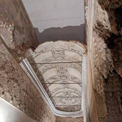 A busted ceiling added by the Christians