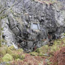 Grieg's burial site for his ashes (and his wife)