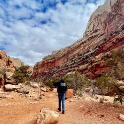 The start of the Grand Wash trail