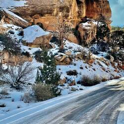 Made for a slippery drive but spectacular photos