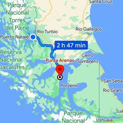 In nur drei Stunden sind wir am Ziel.