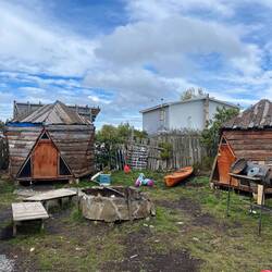 Wir verlassen heute unsere Öko-Hütte.