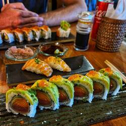 Nicht einmal auf Sushi 'muss' man verzichten.