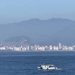 Sail in to Rio de Janeiro, Brazil.