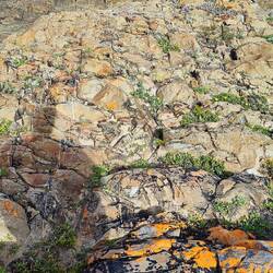 60cm breiter Weg und dann geht es steil bergab.