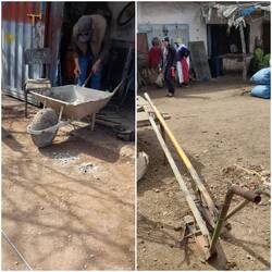 Repariert, geschweißt und gebaut